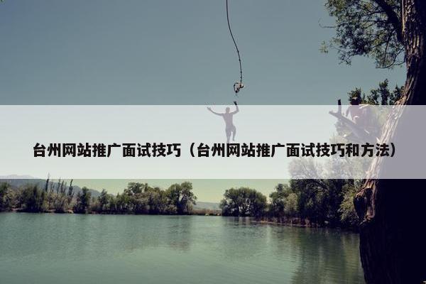 台州网站推广面试技巧（台州网站推广面试技巧和方法）