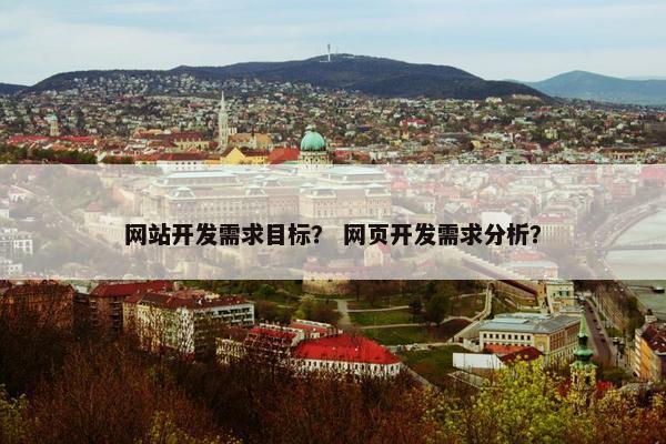 网站开发需求目标？ 网页开发需求分析？