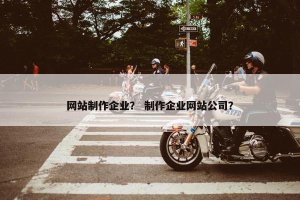 网站制作企业？ 制作企业网站公司？