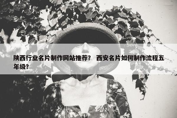 陕西行业名片制作网站推荐？ 西安名片如何制作流程五年级？