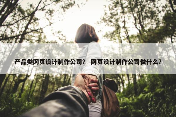产品类网页设计制作公司？ 网页设计制作公司做什么？