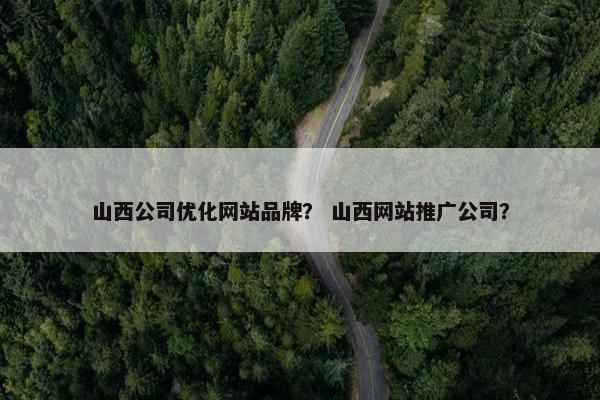 山西公司优化网站品牌？ 山西网站推广公司？