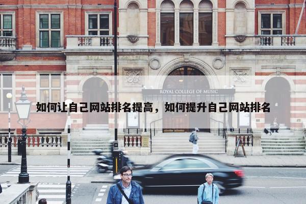 如何让自己网站排名提高，如何提升自己网站排名