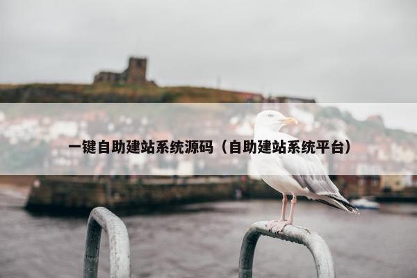 一键自助建站系统源码（自助建站系统平台）
