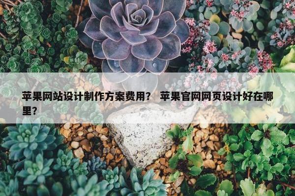 苹果网站设计制作方案费用？ 苹果官网网页设计好在哪里？
