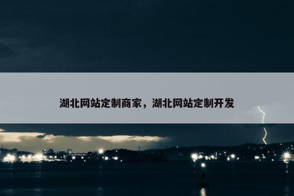 湖北网站定制商家，湖北网站定制开发