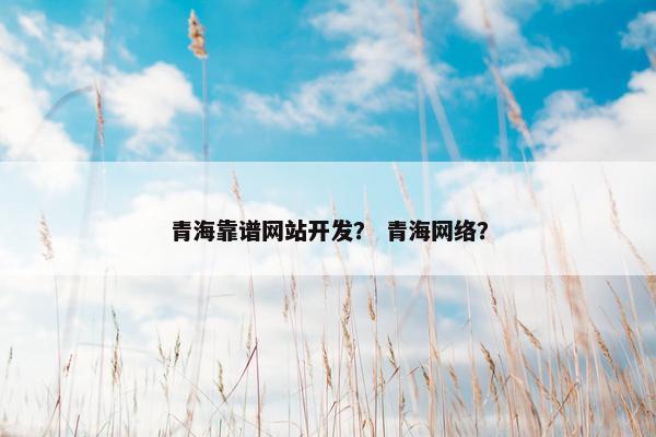 青海靠谱网站开发？ 青海网络？