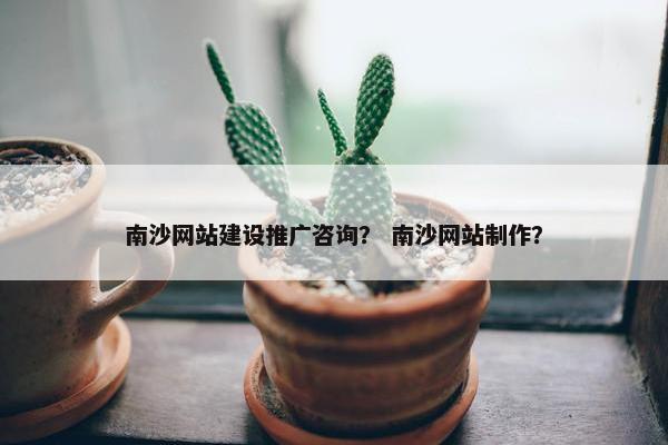 南沙网站建设推广咨询？ 南沙网站制作？