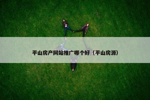 平山房产网站推广哪个好（平山房源）