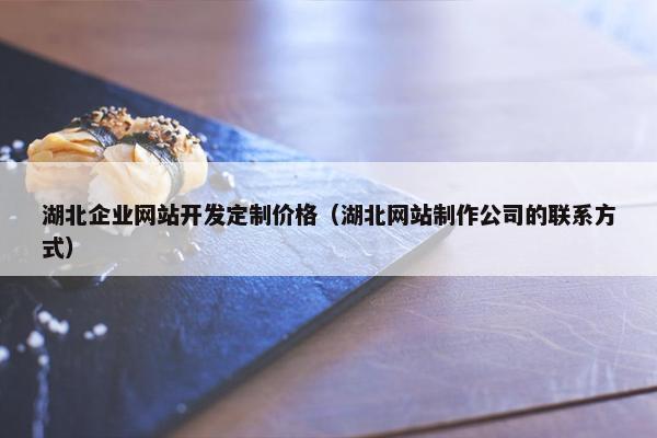 湖北企业网站开发定制价格（湖北网站制作公司的联系方式）