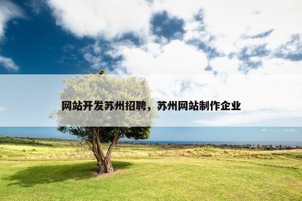 网站开发苏州招聘，苏州网站制作企业