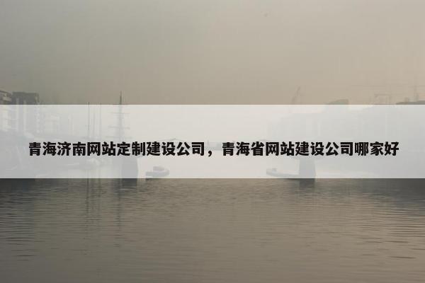 青海济南网站定制建设公司，青海省网站建设公司哪家好