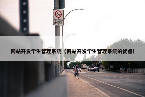 网站开发学生管理系统（网站开发学生管理系统的优点）