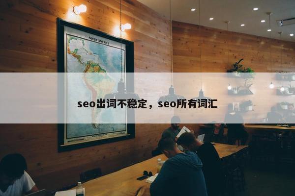 seo出词不稳定，seo所有词汇