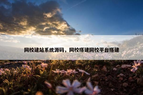 网校建站系统源码，网校搭建网校平台搭建
