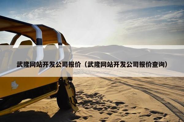 武隆网站开发公司报价（武隆网站开发公司报价查询）