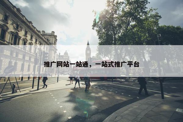 推广网站一站通，一站式推广平台