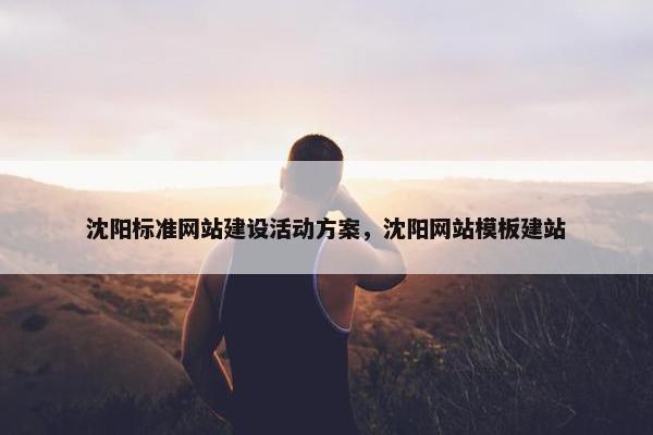 沈阳标准网站建设活动方案，沈阳网站模板建站